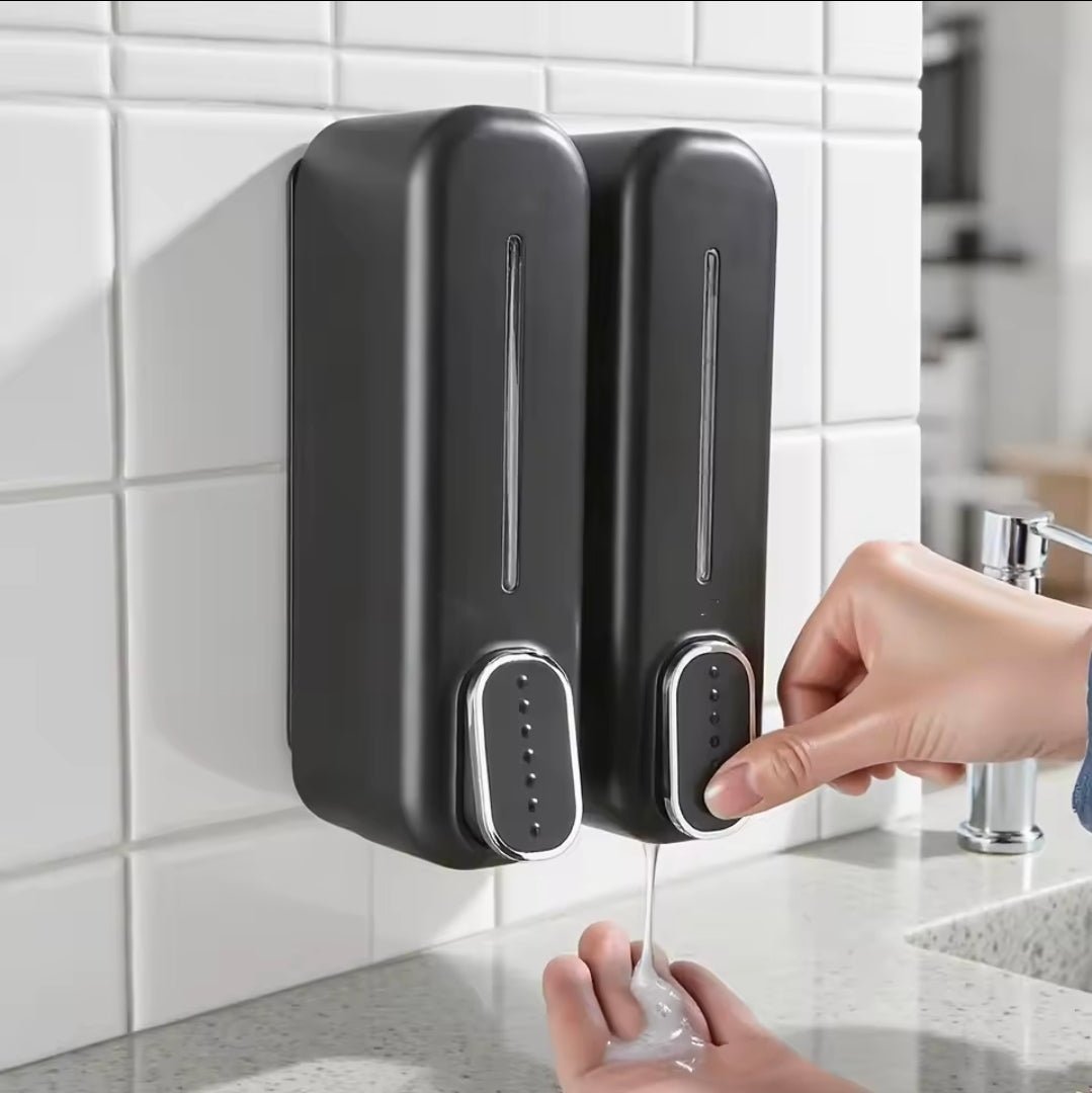 Wall - Mounted Manual Press Soap Dispenser for Bathroom Use | - Elegant Households KE