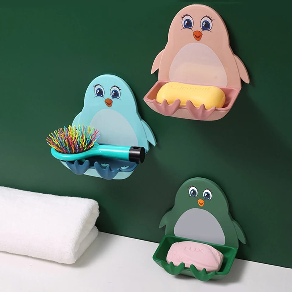 Wall mounted penguin decorative soap dish* | - Elegant Households KE