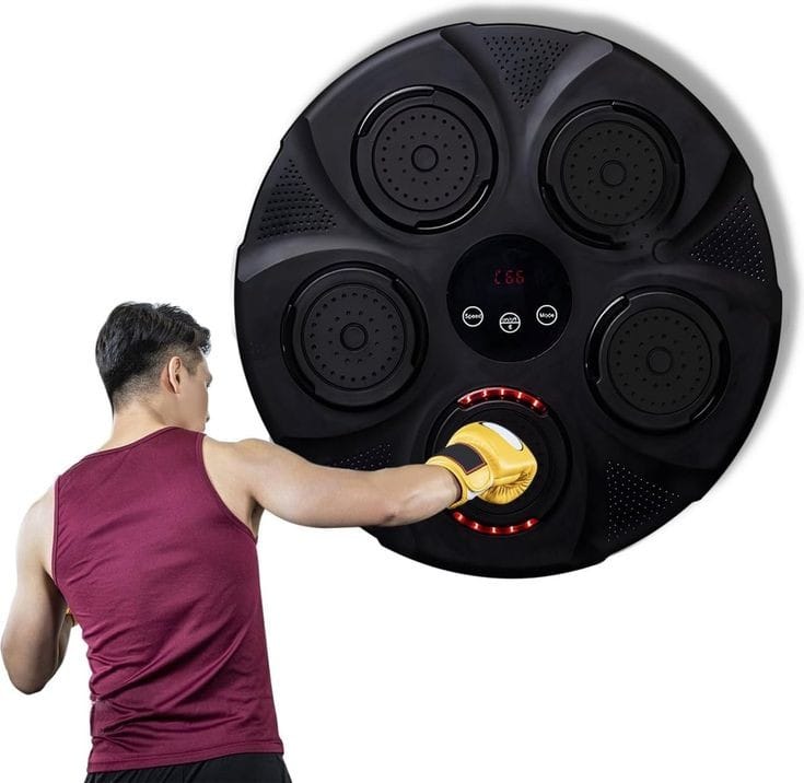 Wall Mounted Punch Boxing Trainer with LED Display | - Elegant Households KE
