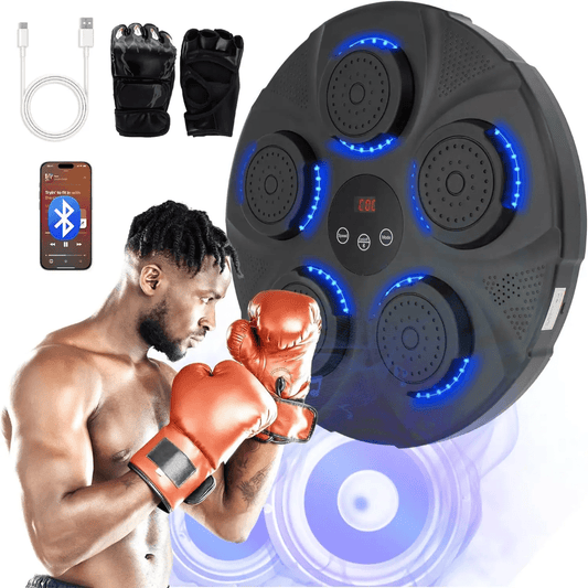 Wall Mounted Punch Boxing Trainer with LED Display | - Elegant Households KE