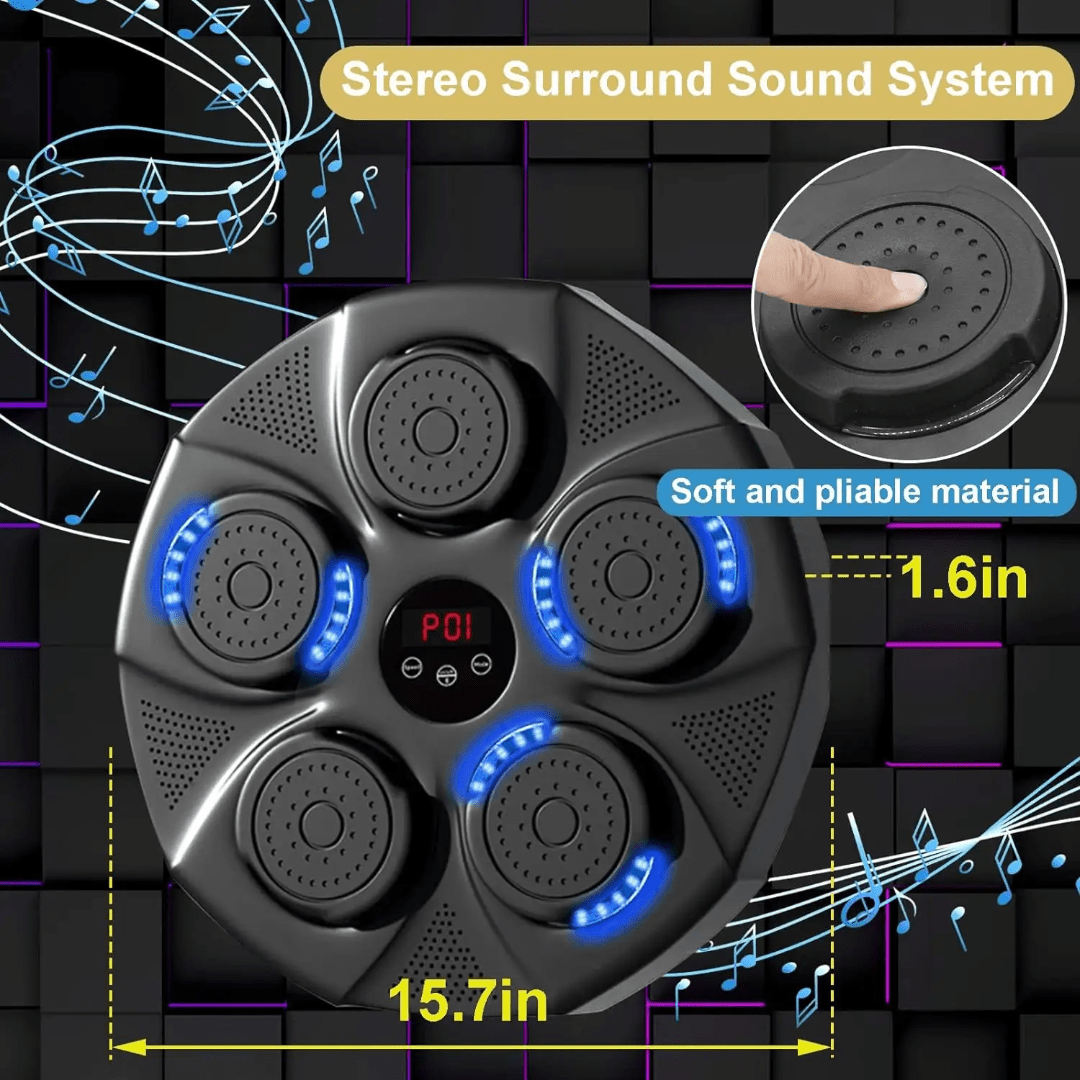 Wall Mounted Punch Boxing Trainer with LED Display | - Elegant Households KE