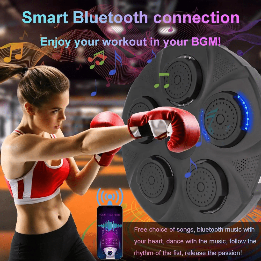 Wall Mounted Punch Boxing Trainer with LED Display | - Elegant Households KE