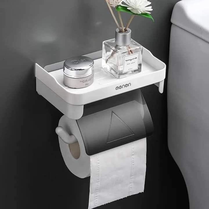 Wall Mounted Tissue Holder with Self - Adhesive Sticker | - Elegant Households KE