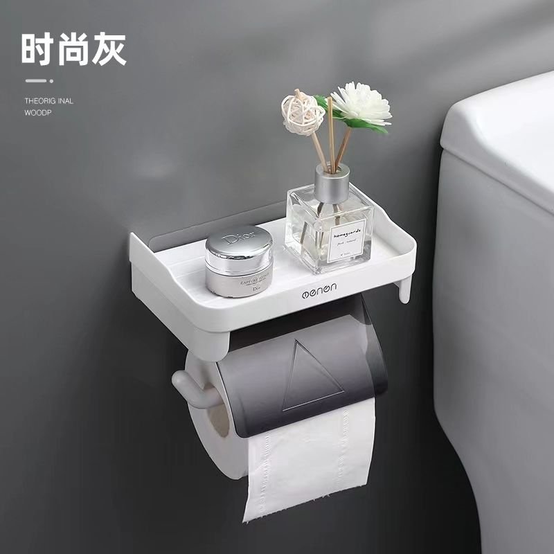 Wall Mounted Tissue Holder with Self - Adhesive Sticker | - Elegant Households KE