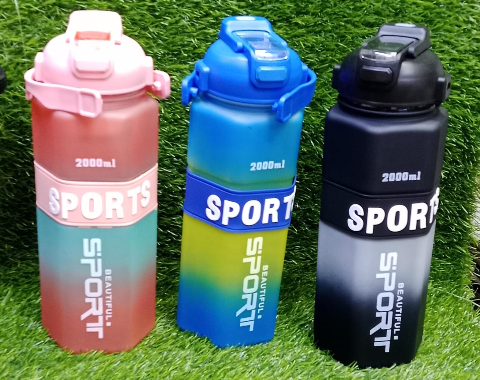 Water Bottle Price in Kenya – 3 in 1 Plastic Water Bottle with Straw Kids & Gym Bottle