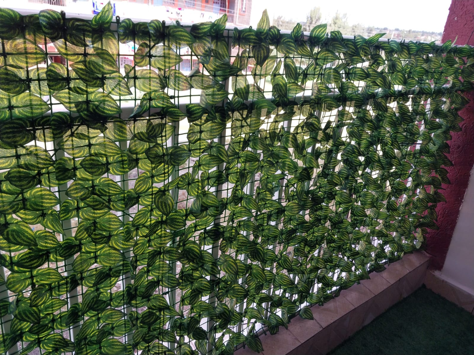 Watermelon leaf artificial green fence | - Elegant Households KE