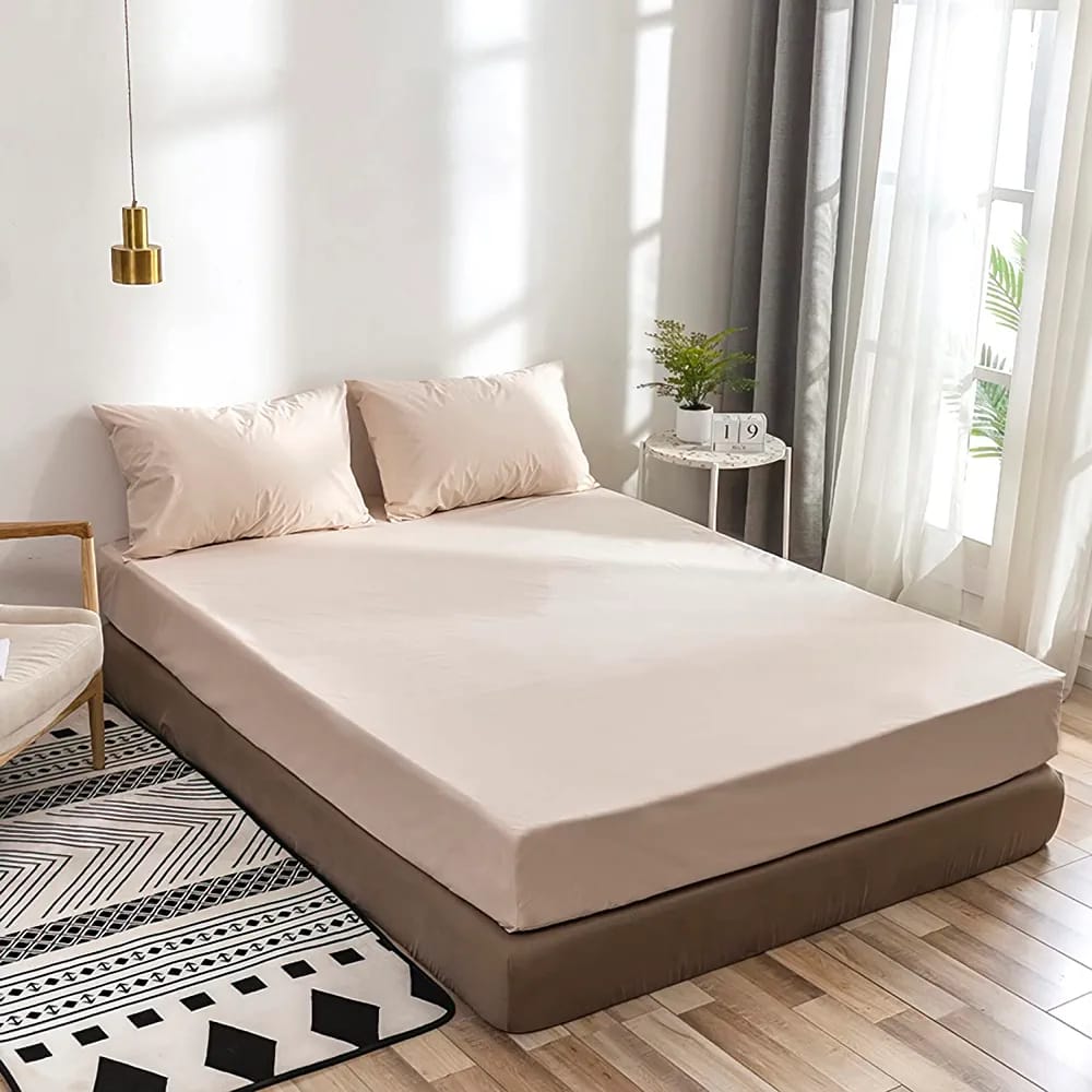 Waterproof Fitted Sheet – Bamboo Mattress Protector with Elastic Band | - Elegant Households KE