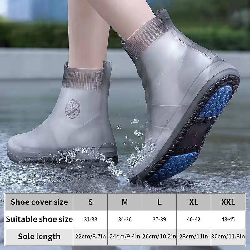 WaterProof Shoe Covers Reusable Silicone Rain Shoe Covers | - Elegant Households KE