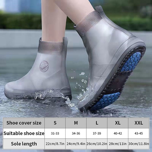 WaterProof Shoe Covers Reusable Silicone Rain Shoe Covers | - Elegant Households KE
