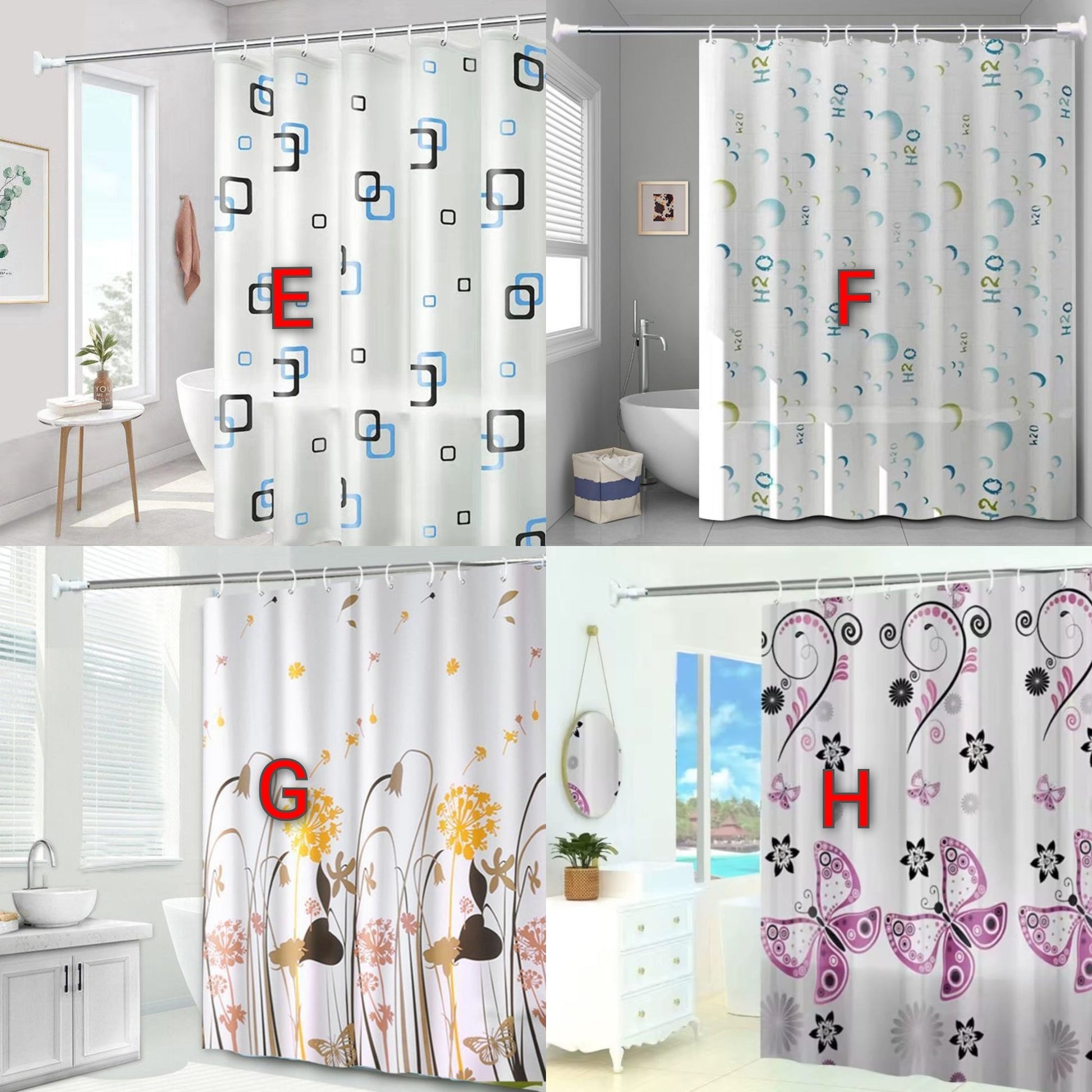 Waterproof Shower Curtain | - Elegant Households KE