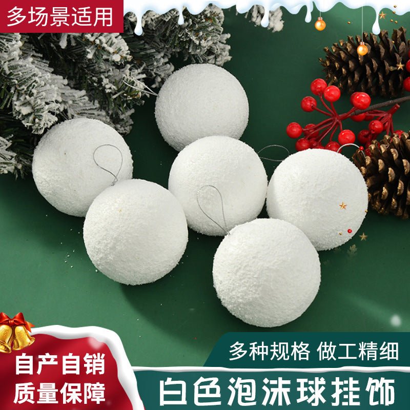White Christmas balls | - Elegant Households KE