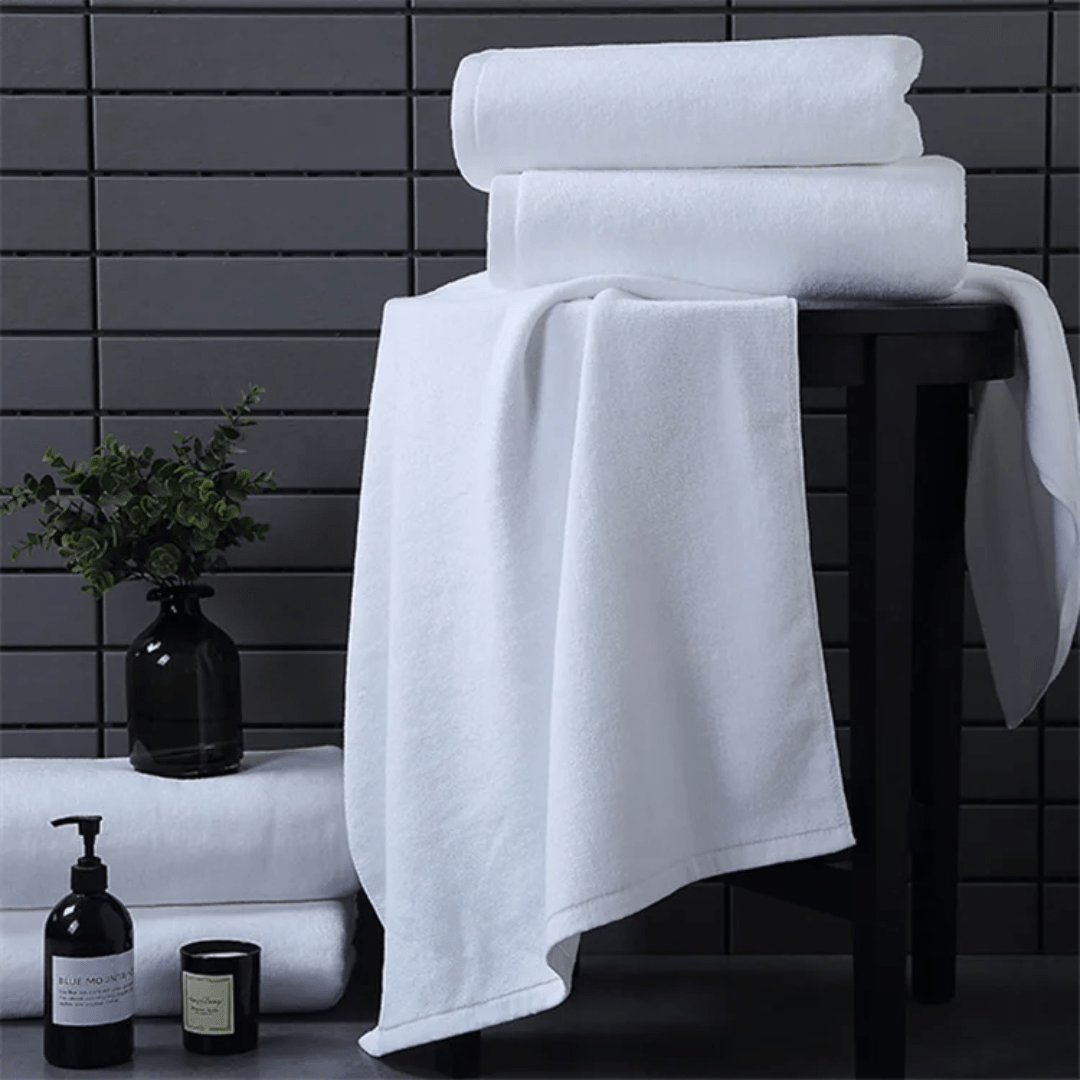 White large cotton towels | - Elegant Households KE