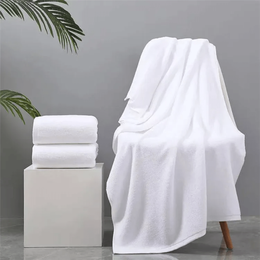 White large cotton towels | - Elegant Households KE