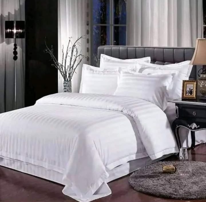 White striped duvet cover sets | - Elegant Households KE