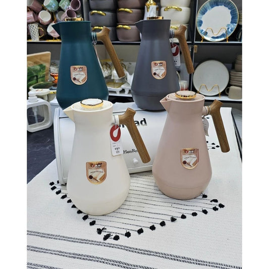 Wooden Handle Vacuum Flask | - Elegant Households KE