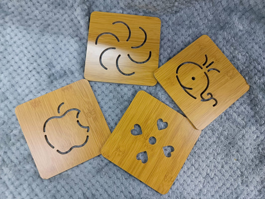 Wooden Heat Proof place mat  | - Elegant Households KE