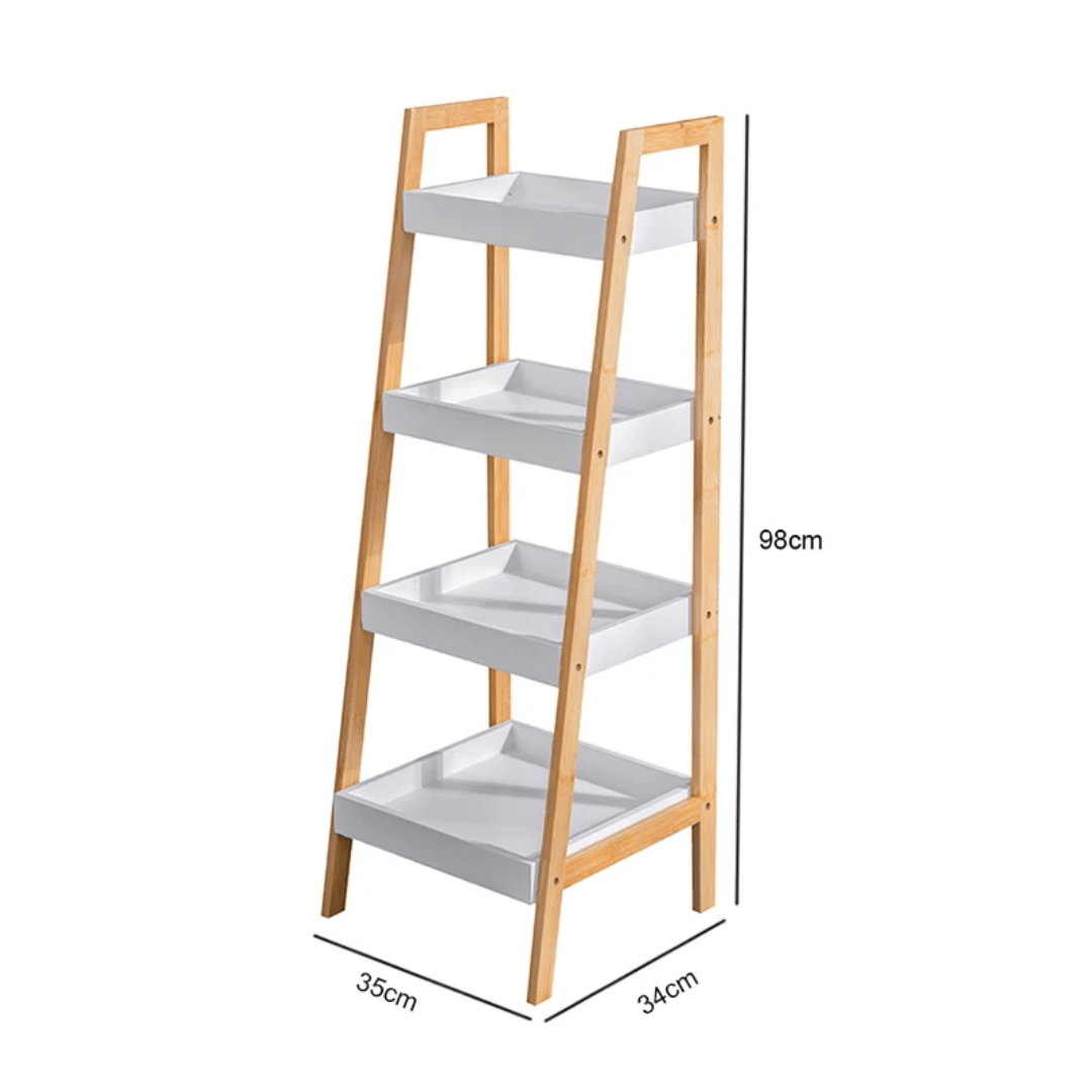 Wooden Storage Rack for Home Office Books & Plants | - Elegant Households KE